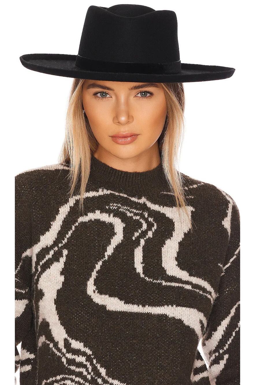 Lack of Val Diamond Hat Australian Wool Velvet Band Western Medium Fall 57CM M